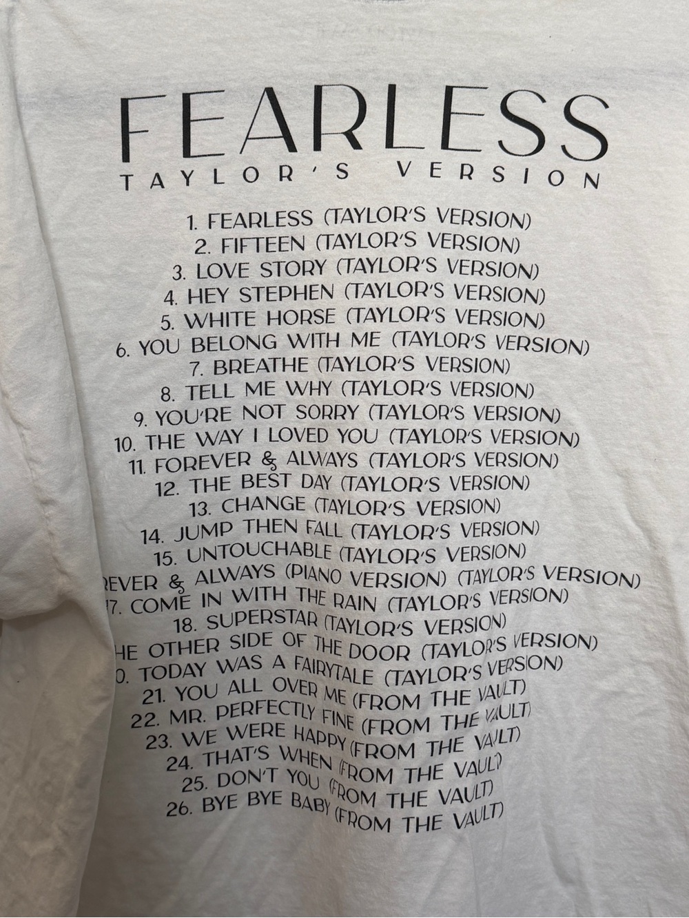Taylor Swift Fearless Taylor's Version white t-shirt - Picture 5 of 5